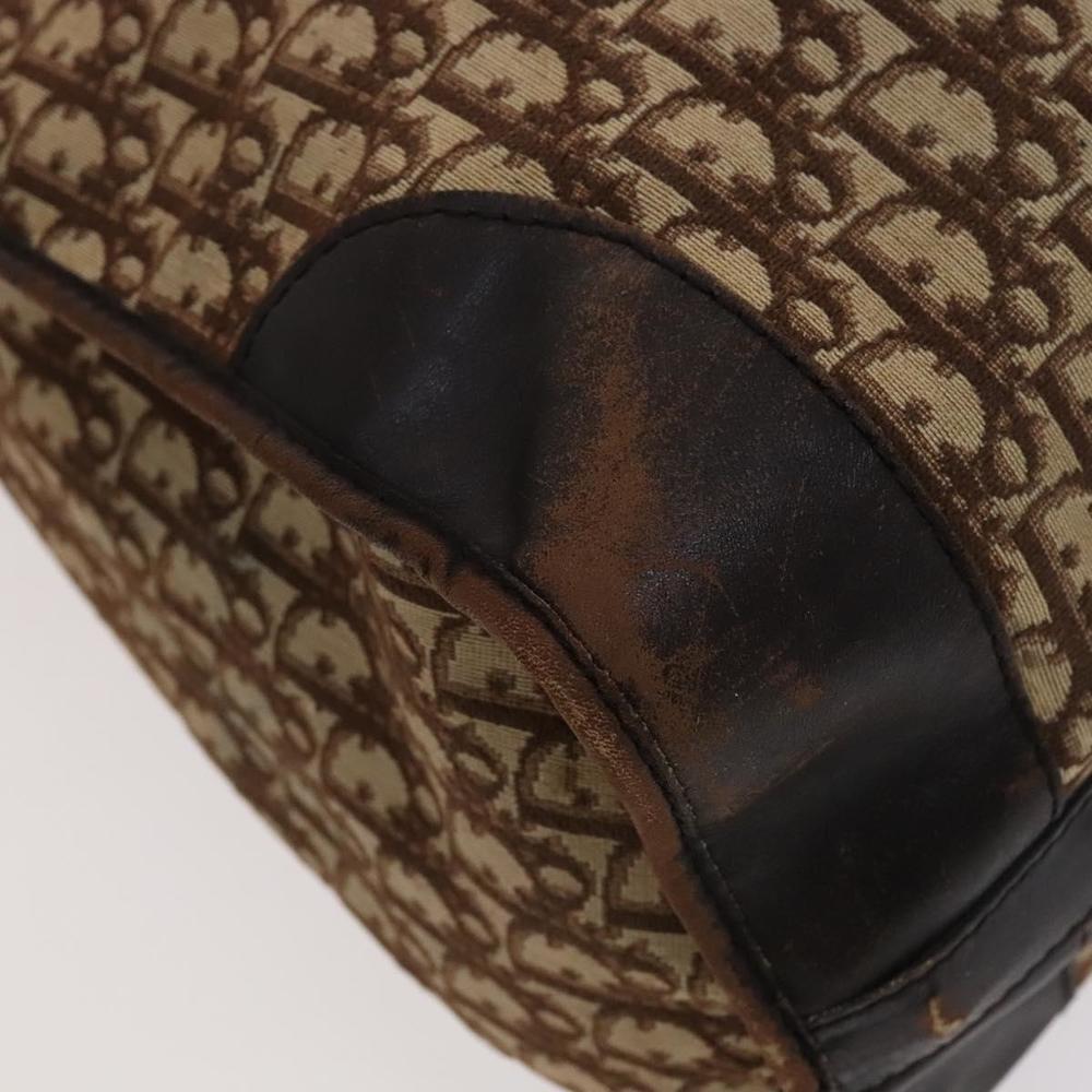 Christian Dior Trotter Canvas Boston Bag Brown Auth 115046 - Picture 13 of 16
